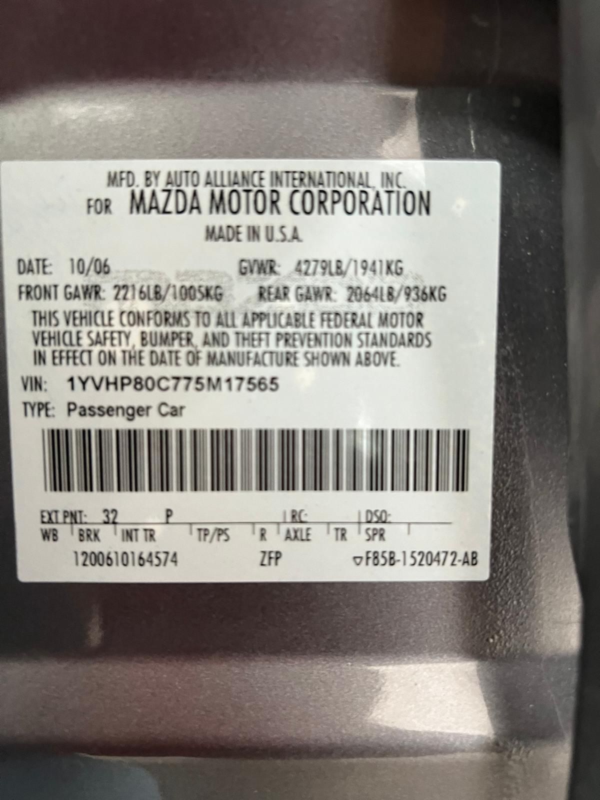 Used Car 2007 Mazda Mazda6  I Sport For Sale Under $10,000 In Austin, Texas