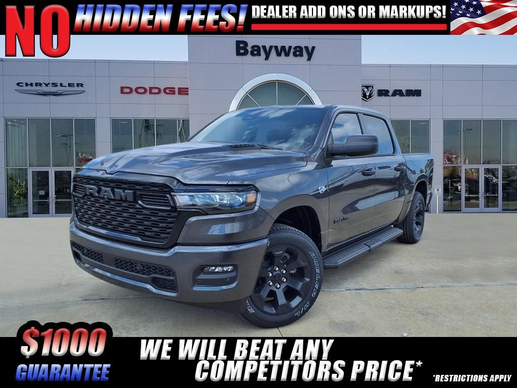 Gray (Granite Crystal Metallic Clearcoat) 2026 RAM 1500 Express Crew Cab 4WD Pickup Truck Four-Wheel Drive 8-Speed Automatic