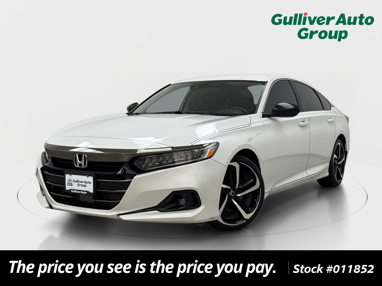 Platinum White Pearl 2021 Honda Accord Sedan Front-Wheel Drive Continuously Variable Transmission
