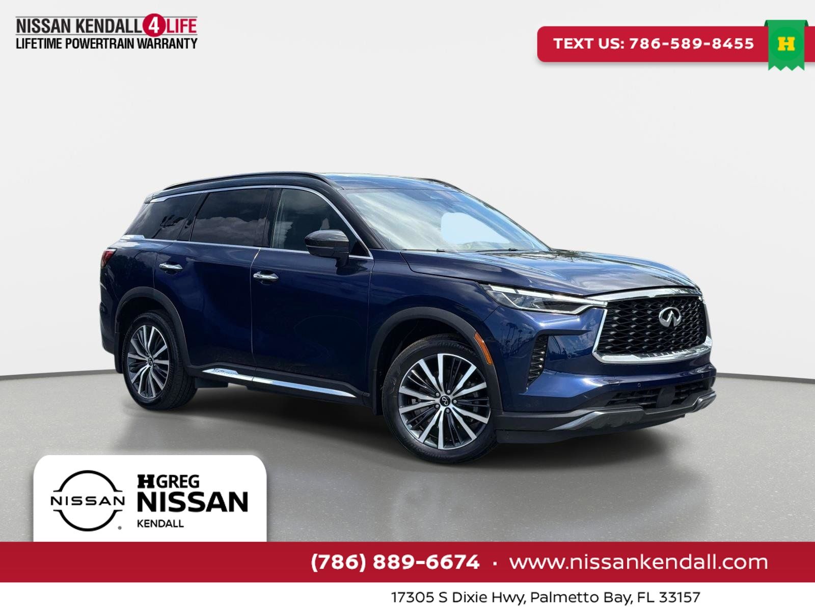 Blue 2025 INFINITI QX60 SUV / Crossover All-Wheel Drive 9-Speed Automatic