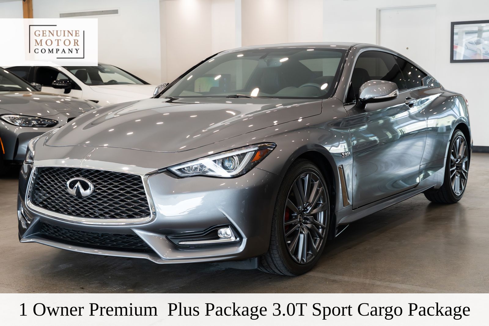 Gray (Graphite Shadow) 2017 INFINITI Q60 Red Sport 400 Coupe AWD Coupe All-Wheel Drive 7-Speed Automatic