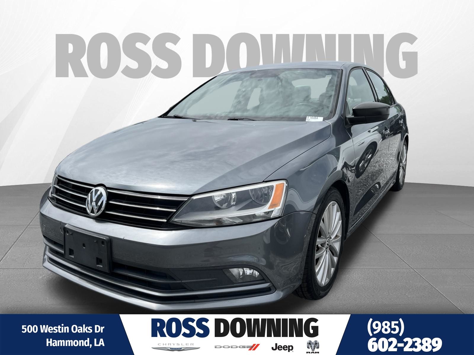 Platinum Gray Metallic 2016 Volkswagen Jetta Sedan Front-Wheel Drive 6-Speed Automatic