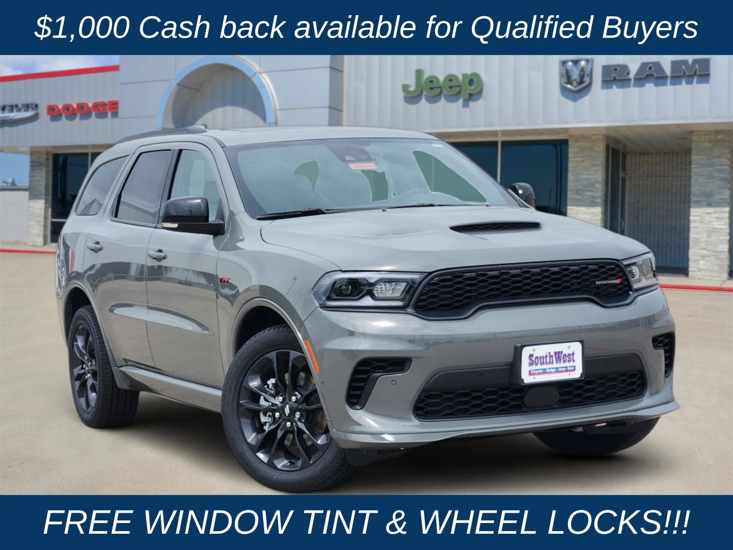 Destroyer Gray Clearcoat 2026 Dodge Durango SUV / Crossover All-Wheel Drive 8-Speed Automatic