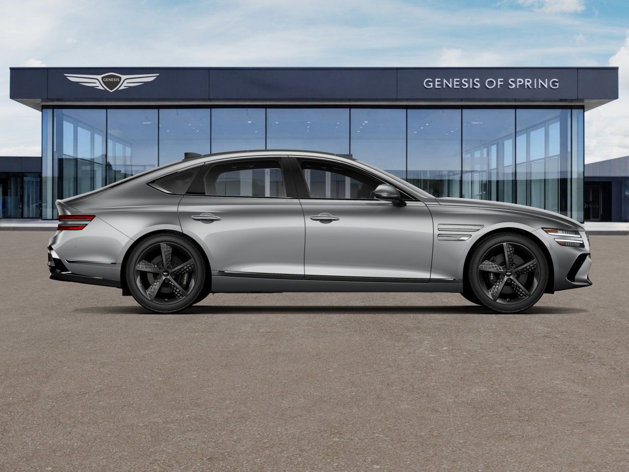 2026 Genesis G80 3.5T Sport Prestige Silver at Genesis of Spring
