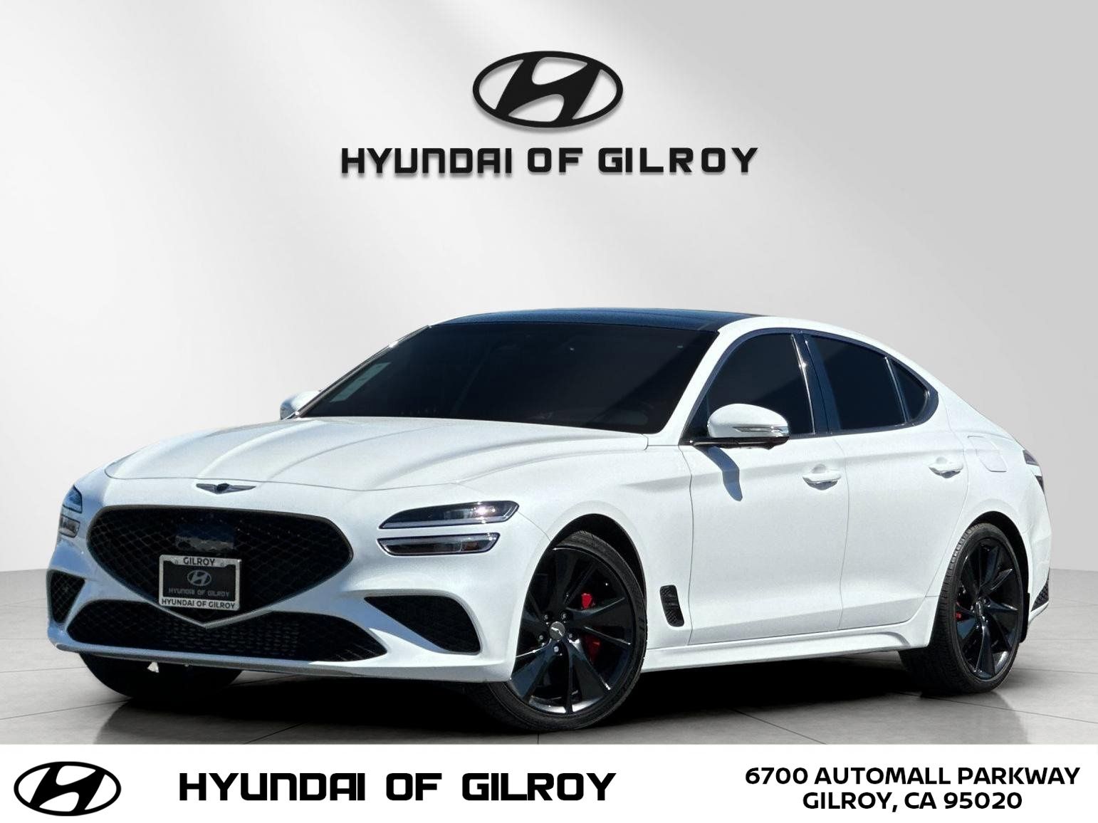 Uyuni White 2023 Genesis G70 3.3T RWD Sedan Rear-Wheel Drive 8-Speed Automatic