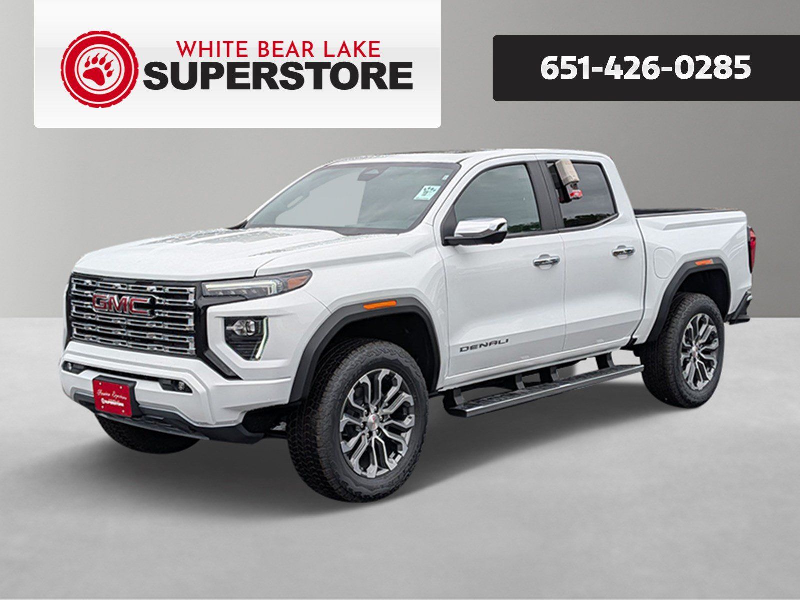Summit White 2026 GMC Canyon Pickup Truck Four-Wheel Drive 8-Speed Automatic