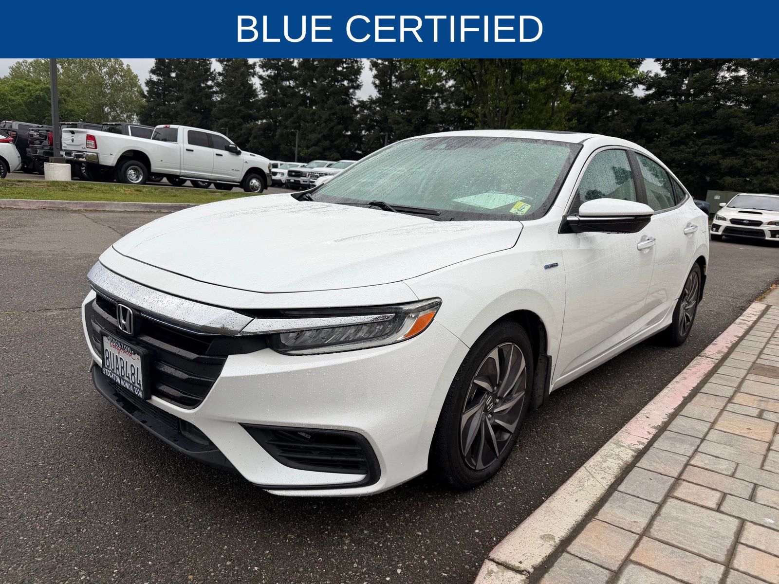 White 2021 Honda Insight Touring FWD Sedan Front-Wheel Drive Continuously Variable Transmission