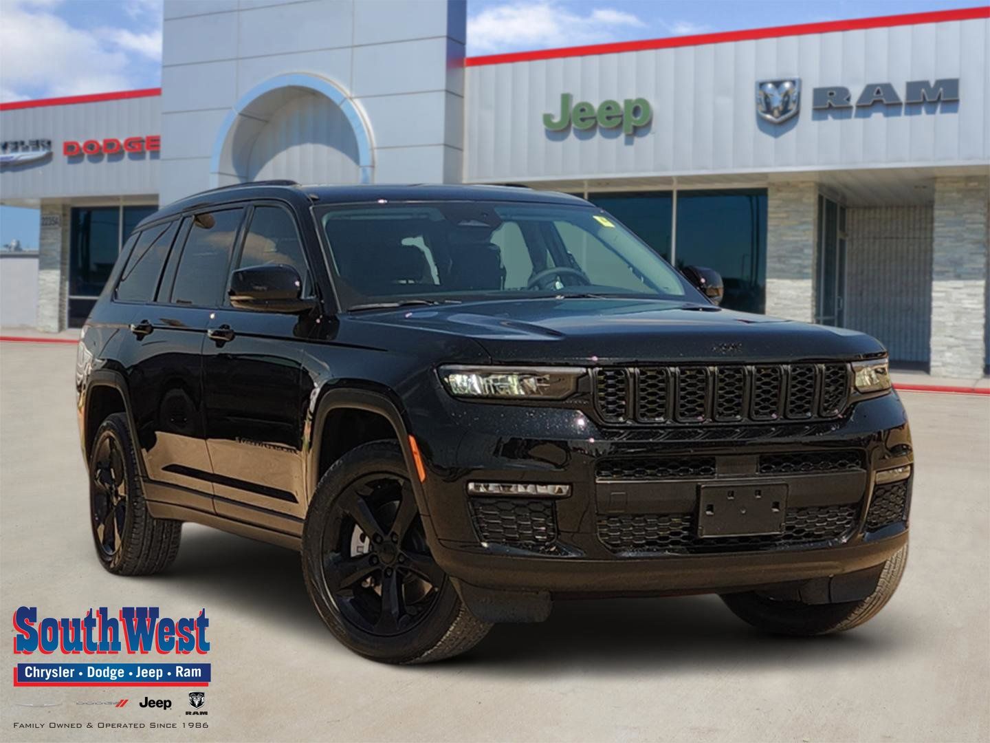 Diamond Black Crystal Pearlcoat 2023 Jeep Grand Cherokee L Limited 4WD SUV / Crossover Four-Wheel Drive 8-Speed Automatic