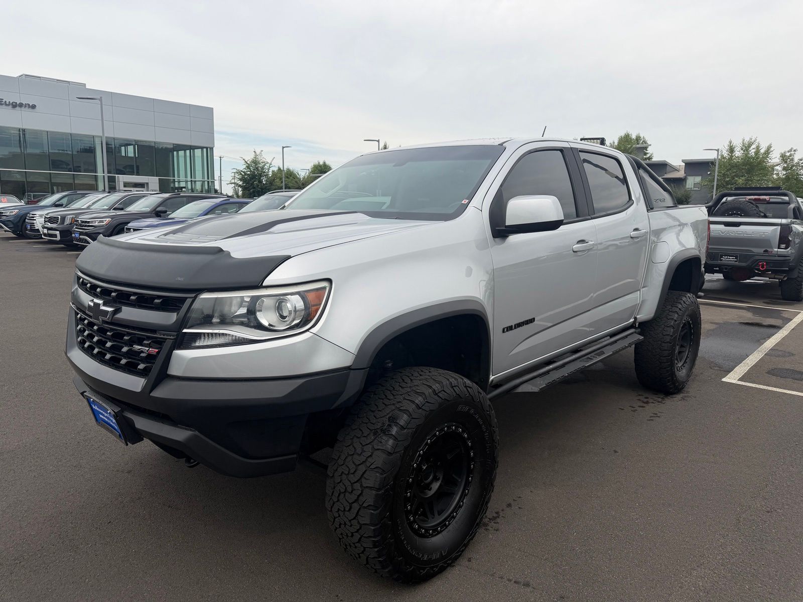Silver Ice Metallic 2018 Chevrolet Colorado Pickup Truck Four-Wheel Drive 8-Speed Automatic