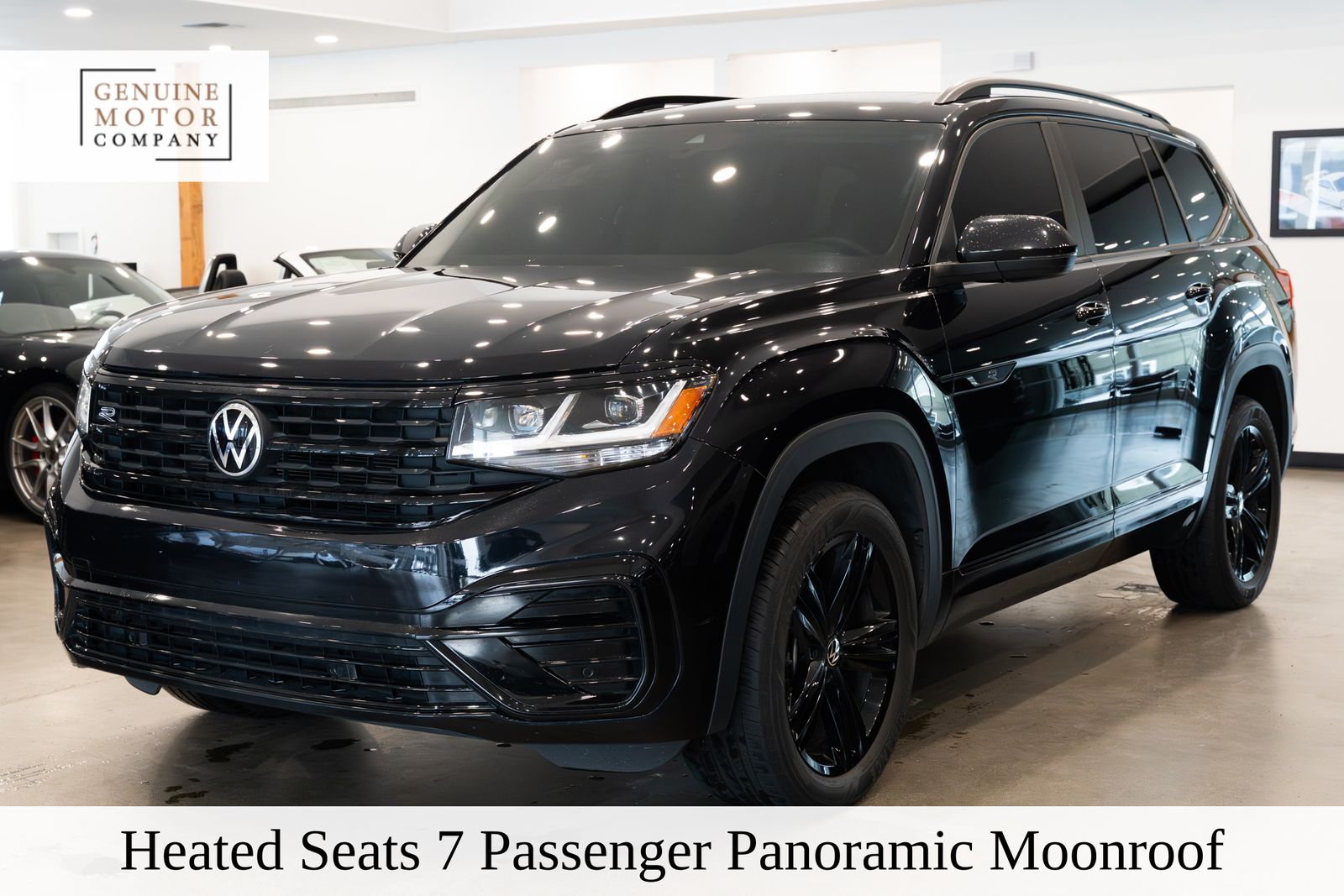 Deep Black 2023 Volkswagen Atlas 3.6L SEL R-Line Black 4Motion AWD SUV / Crossover All-Wheel Drive 8-Speed Automatic