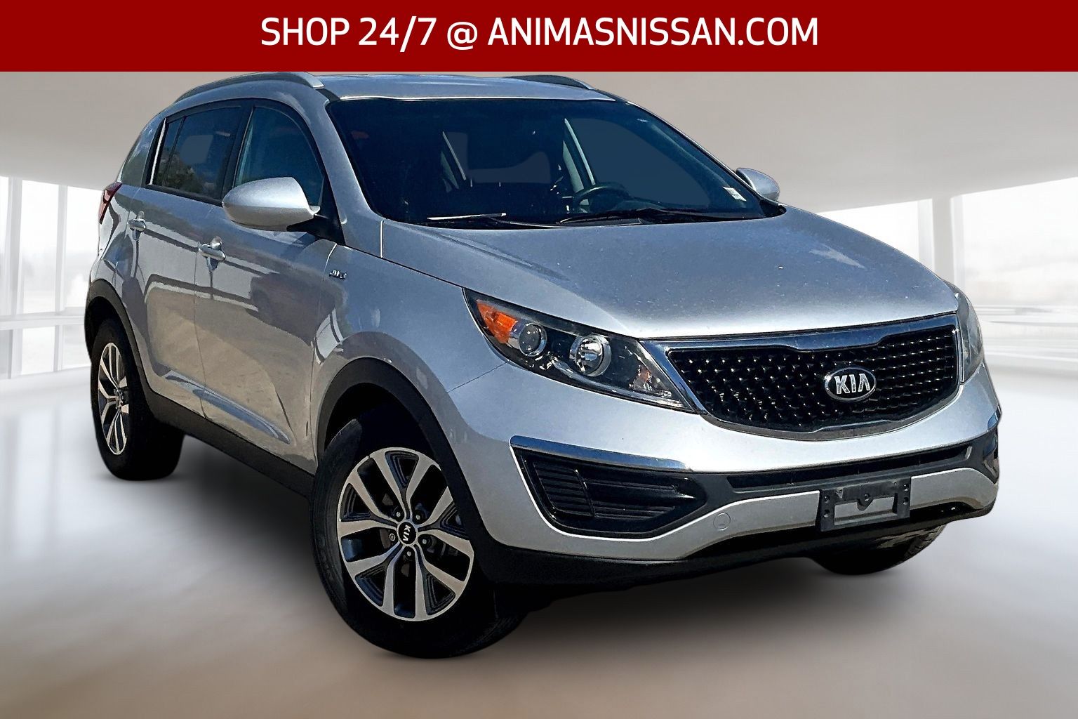 Bright Silver 2016 Kia Sportage LX AWD SUV / Crossover All-Wheel Drive 6-Speed Automatic