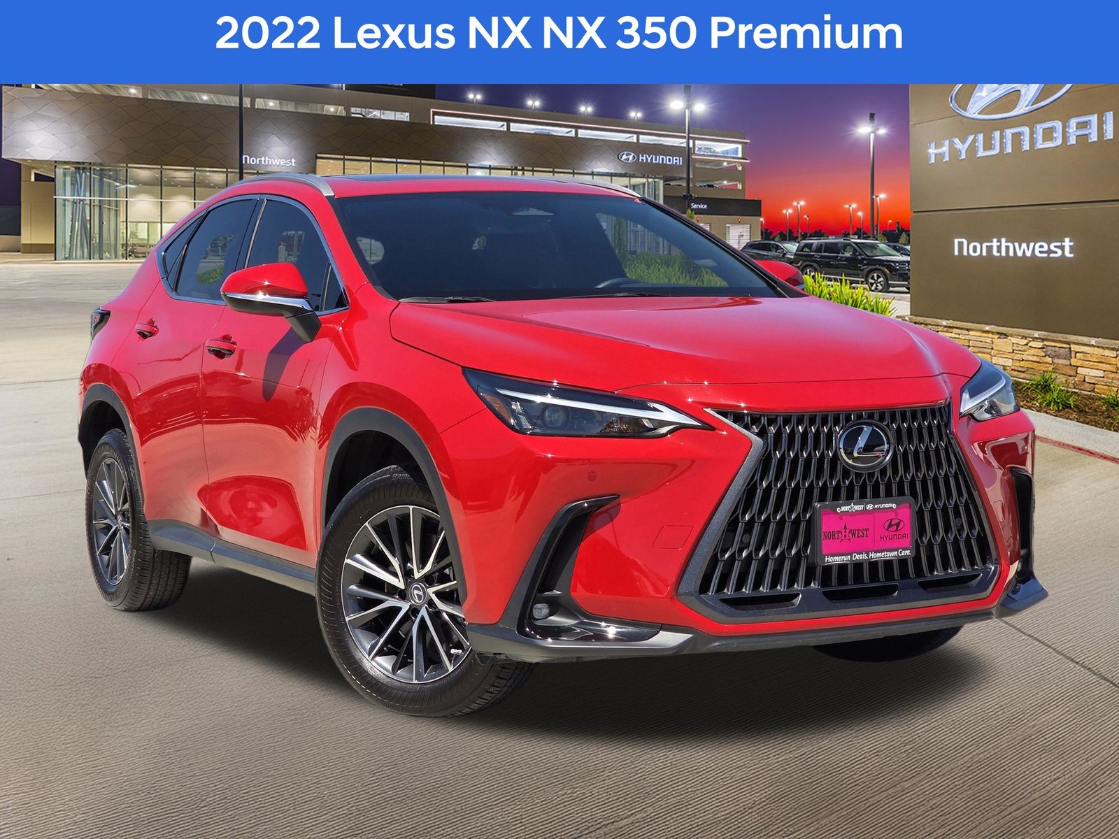 Red 2022 Lexus NX 350 Premium AWD SUV / Crossover All-Wheel Drive 8-Speed Automatic