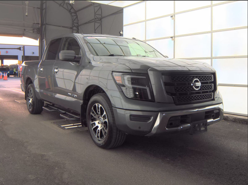 Gray (Gun Metallic) 2021 Nissan Titan Pickup Truck 4X2 9-Speed Automatic