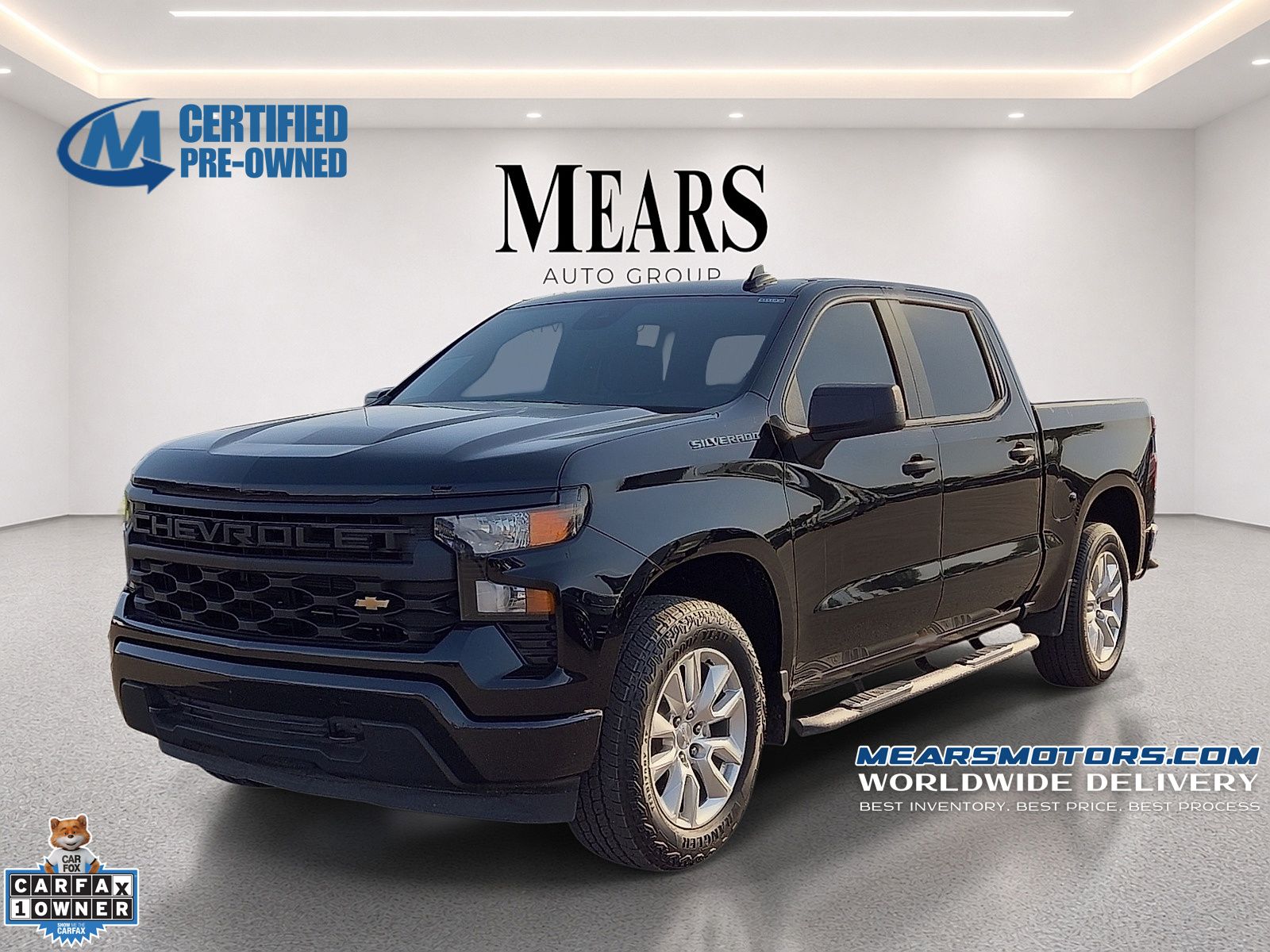 Black 2024 Chevrolet Silverado 1500 Pickup Truck 4X2 8-Speed Automatic