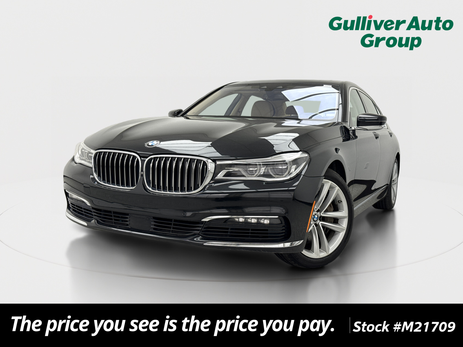 Black Sapphire Metallic 2017 BMW 7 Series 750i RWD Sedan Rear-Wheel Drive 8-Speed Automatic