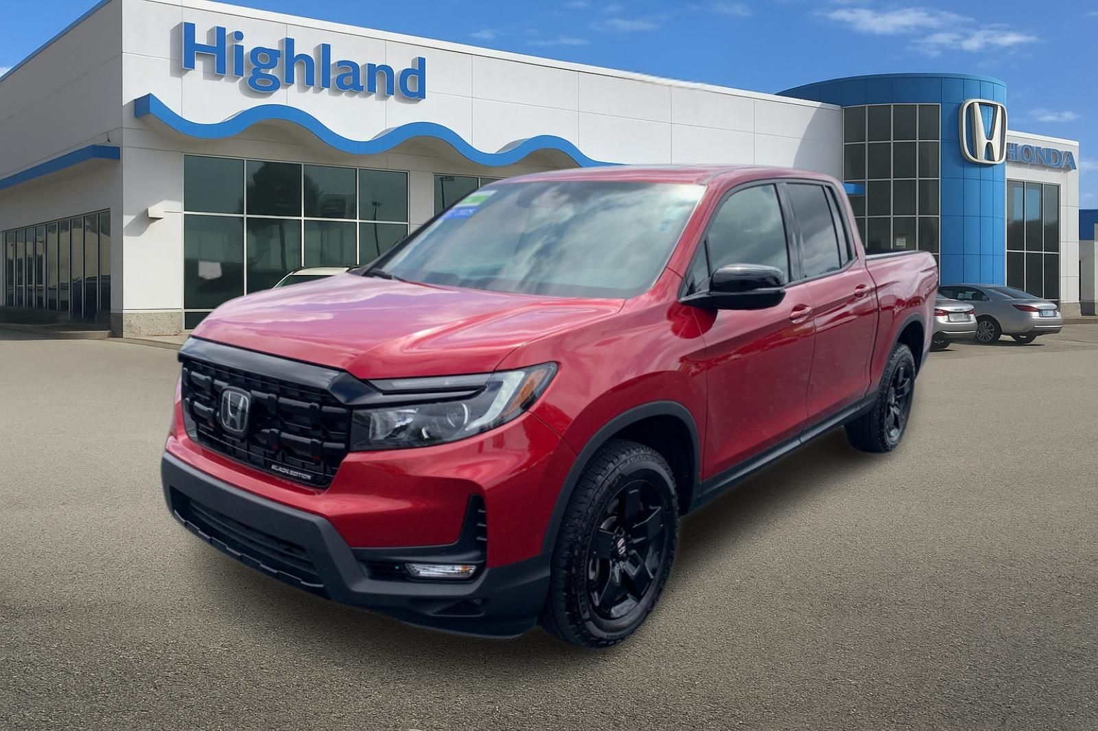 Radiant Red Metallic II 2025 Honda Ridgeline Black Edition AWD Pickup Truck All-Wheel Drive 9-Speed Automatic