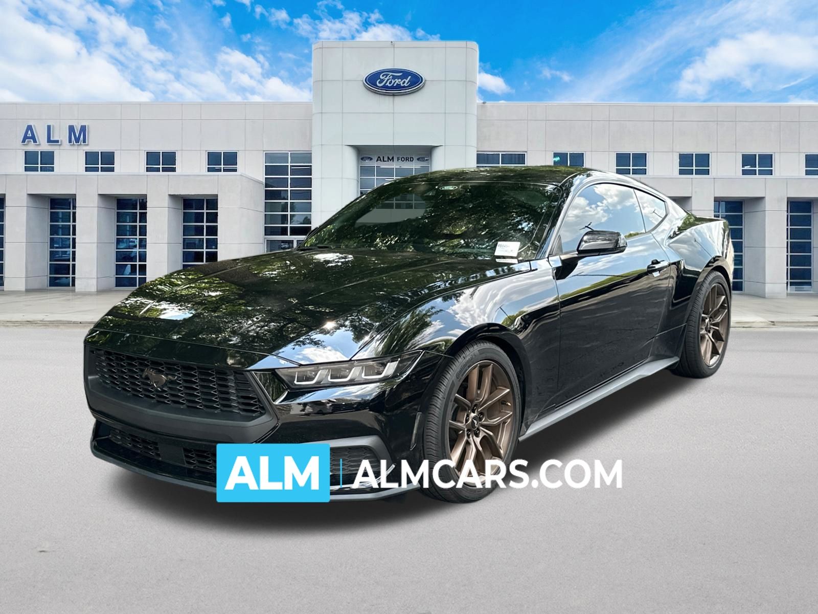 Shadow Black 2024 Ford Mustang Coupe Rear-Wheel Drive Automatic