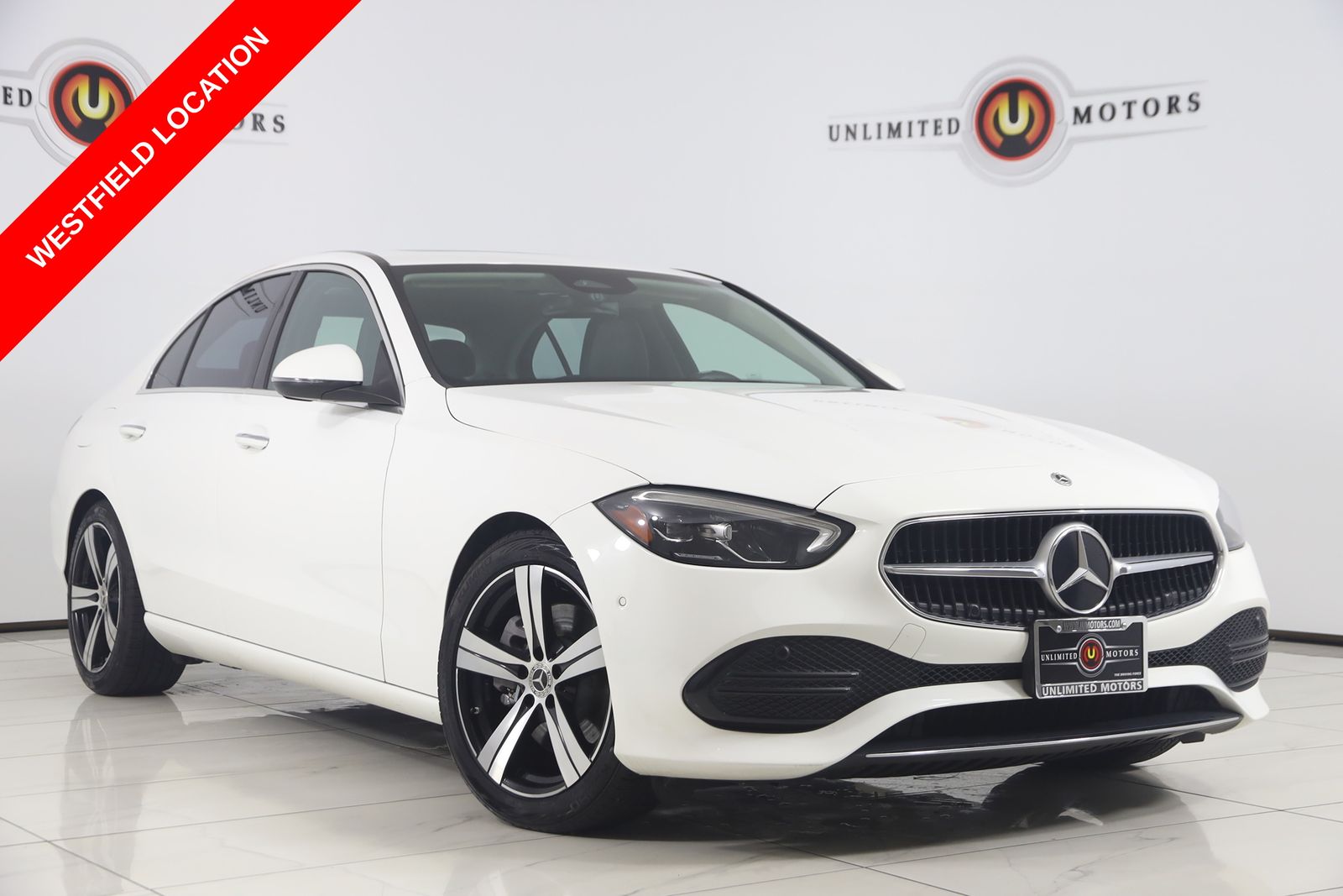 White 2024 Mercedes-Benz C-Class Sedan All-Wheel Drive 9-Speed Automatic