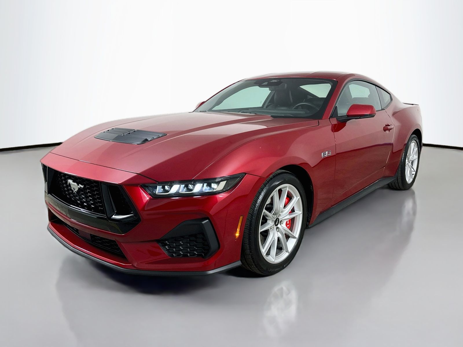 Red Metallic 2024 Ford Mustang Coupe Rear-Wheel Drive Automatic