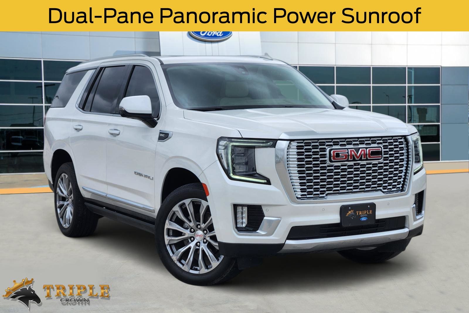 White Frost Tricoat 2021 GMC Yukon SUV / Crossover Four-Wheel Drive