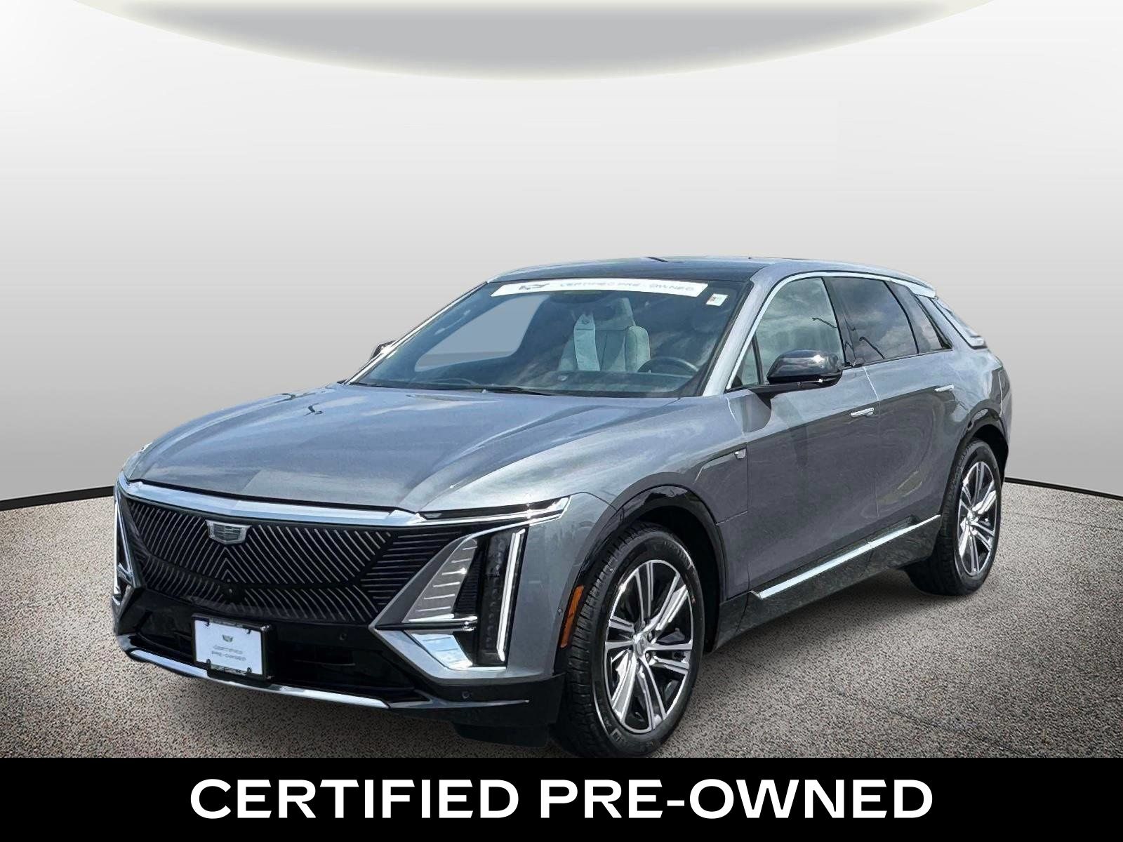Gray (Satin Steel Metallic) 2023 Cadillac LYRIQ SUV / Crossover Rear-Wheel Drive 1-Speed Automatic