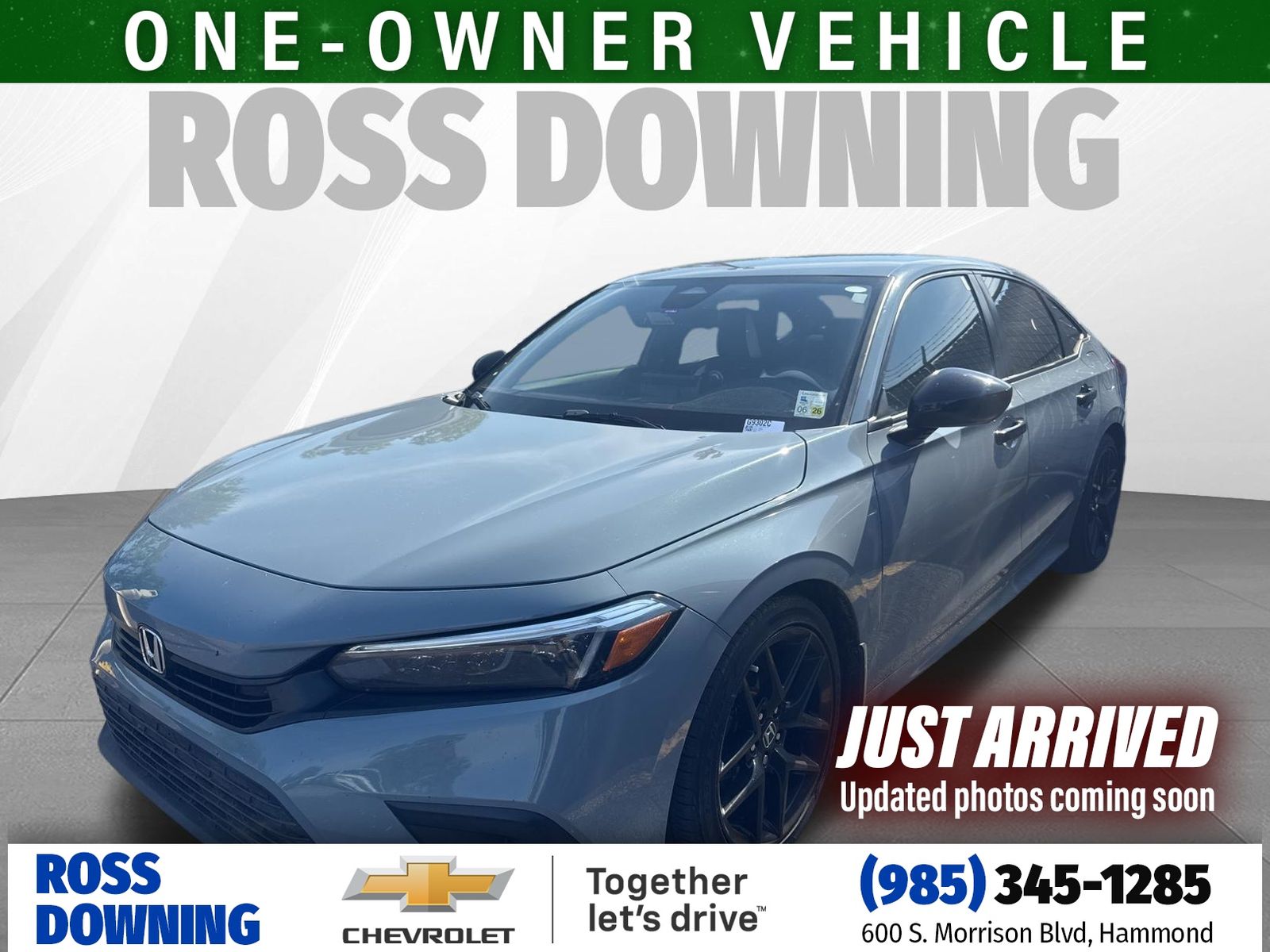 2023 Honda Civic Sport Gray at Toyota of Kenner