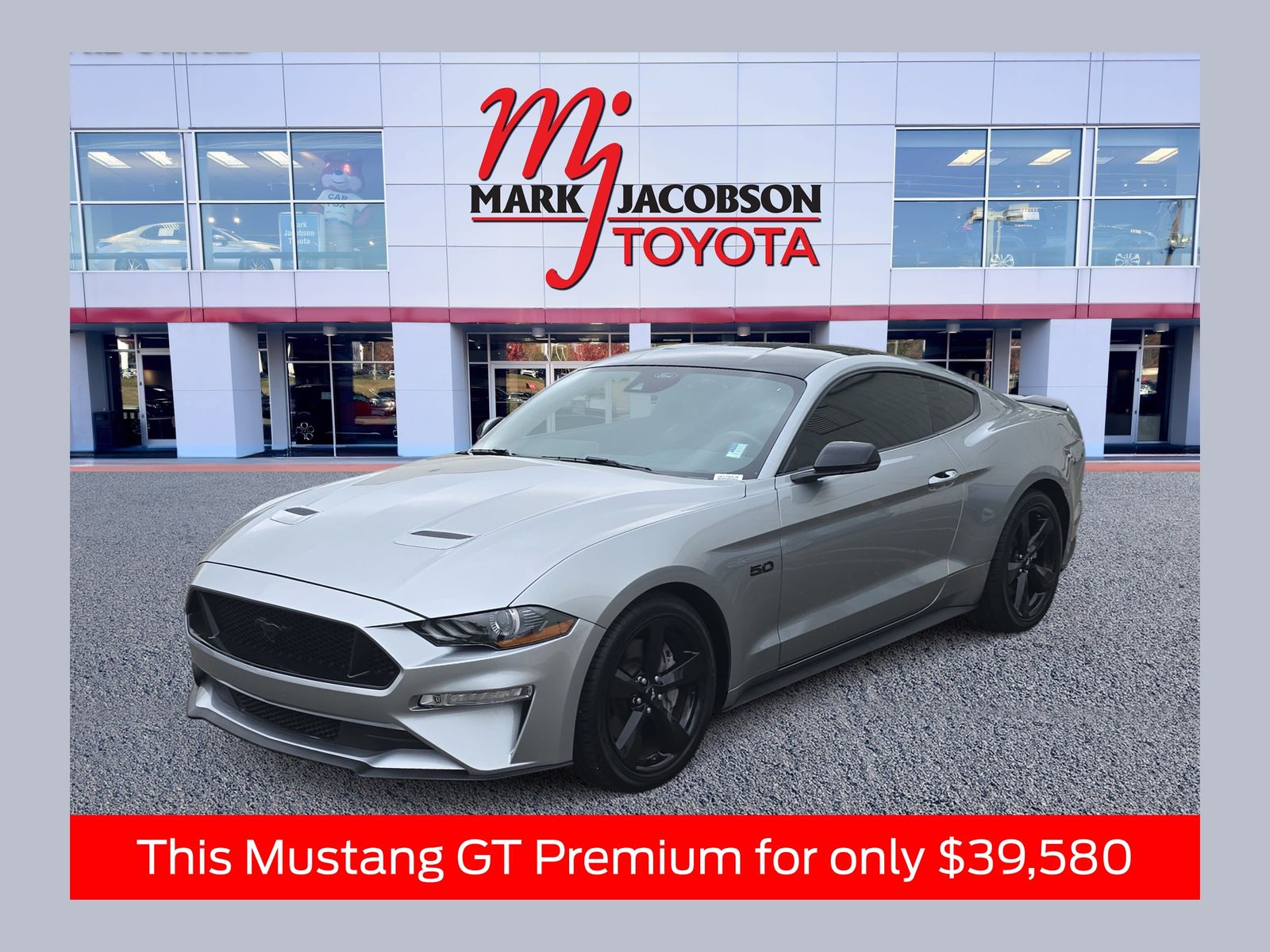Iconic Silver Metallic 2023 Ford Mustang GT Premium Fastback RWD Coupe Rear-Wheel Drive Automatic