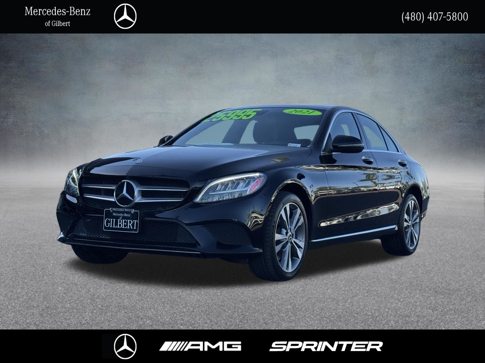 Black 2021 Mercedes-Benz C-Class Sedan All-Wheel Drive 9-Speed Automatic