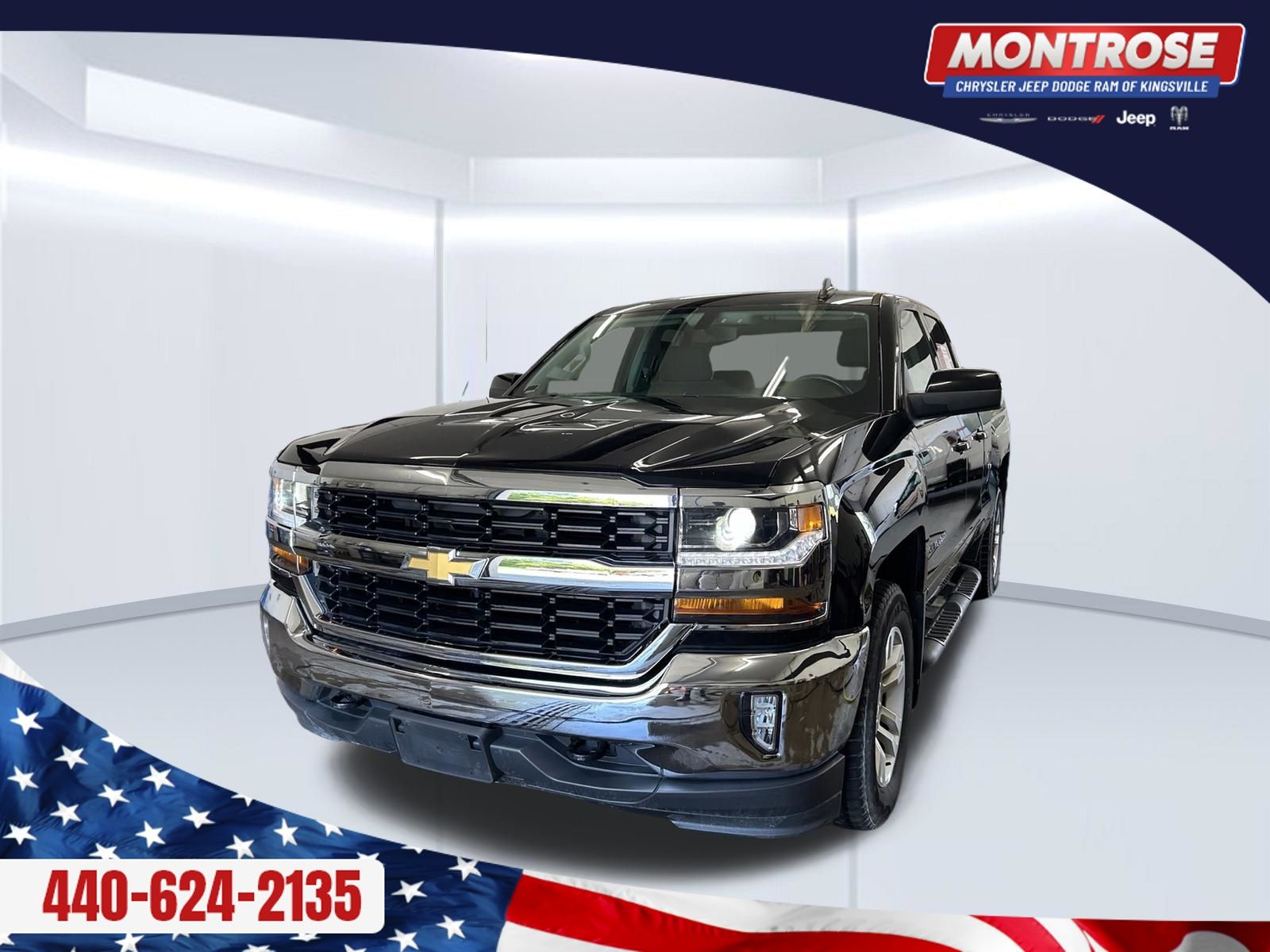 Black 2017 Chevrolet Silverado 1500 Pickup Truck Four-Wheel Drive 6-Speed Automatic Overdrive
