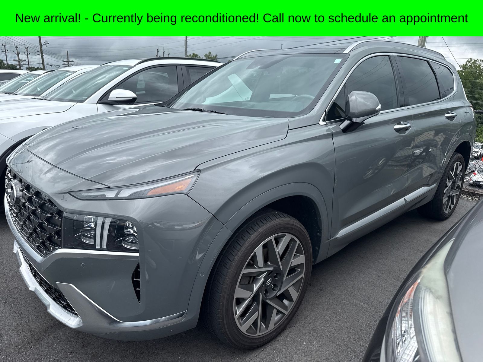 Gray 2023 Hyundai Santa Fe SUV / Crossover All-Wheel Drive Automatic
