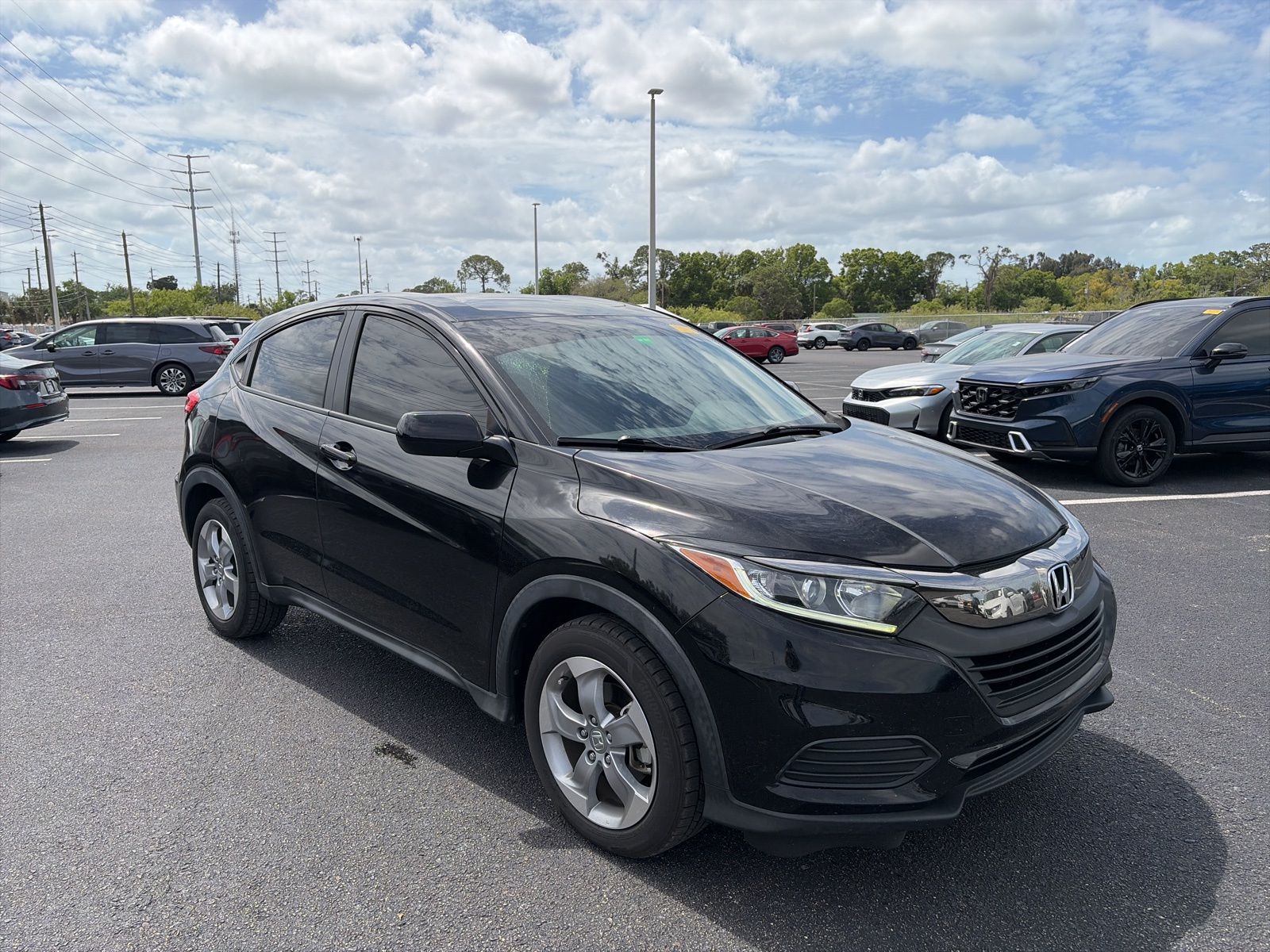 Crystal Black Pearl 2022 Honda HR-V LX FWD SUV / Crossover Front-Wheel Drive Continuously Variable Transmission