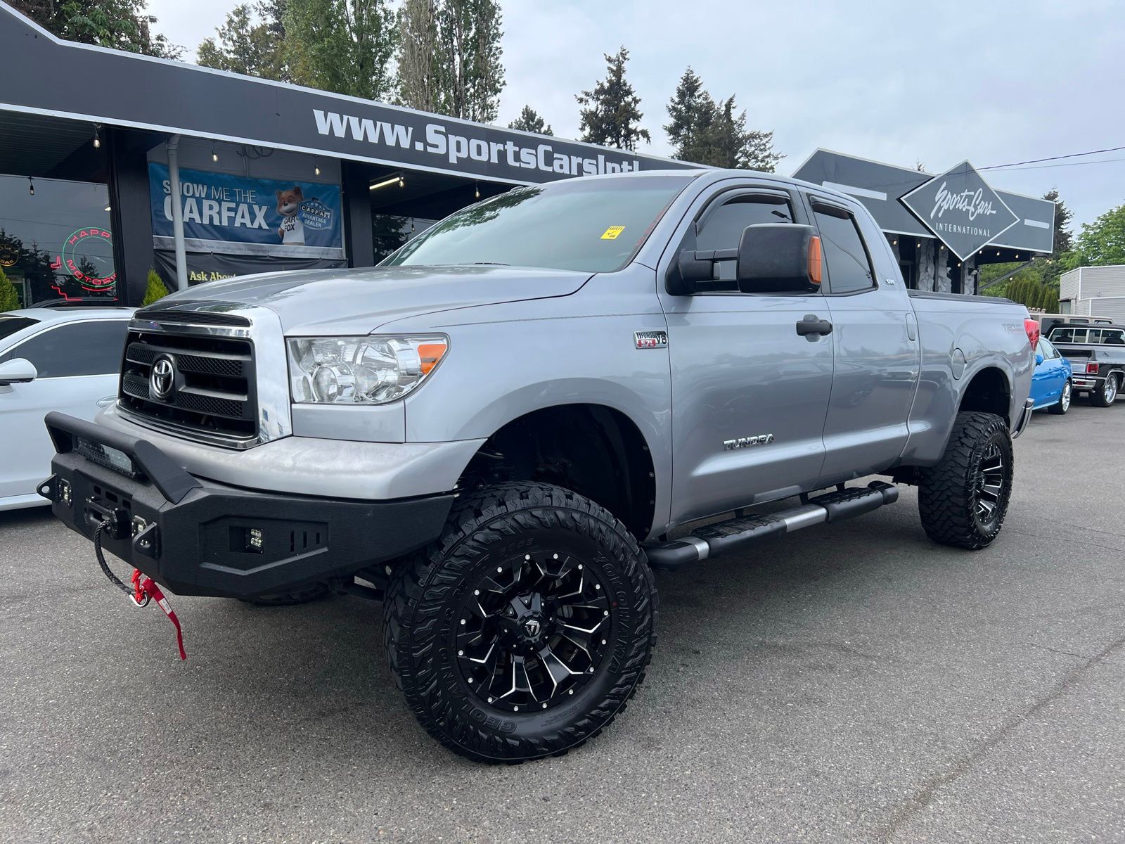 Silver 2010 Toyota Tundra Pickup Truck Four-Wheel Drive 6-Speed Automatic