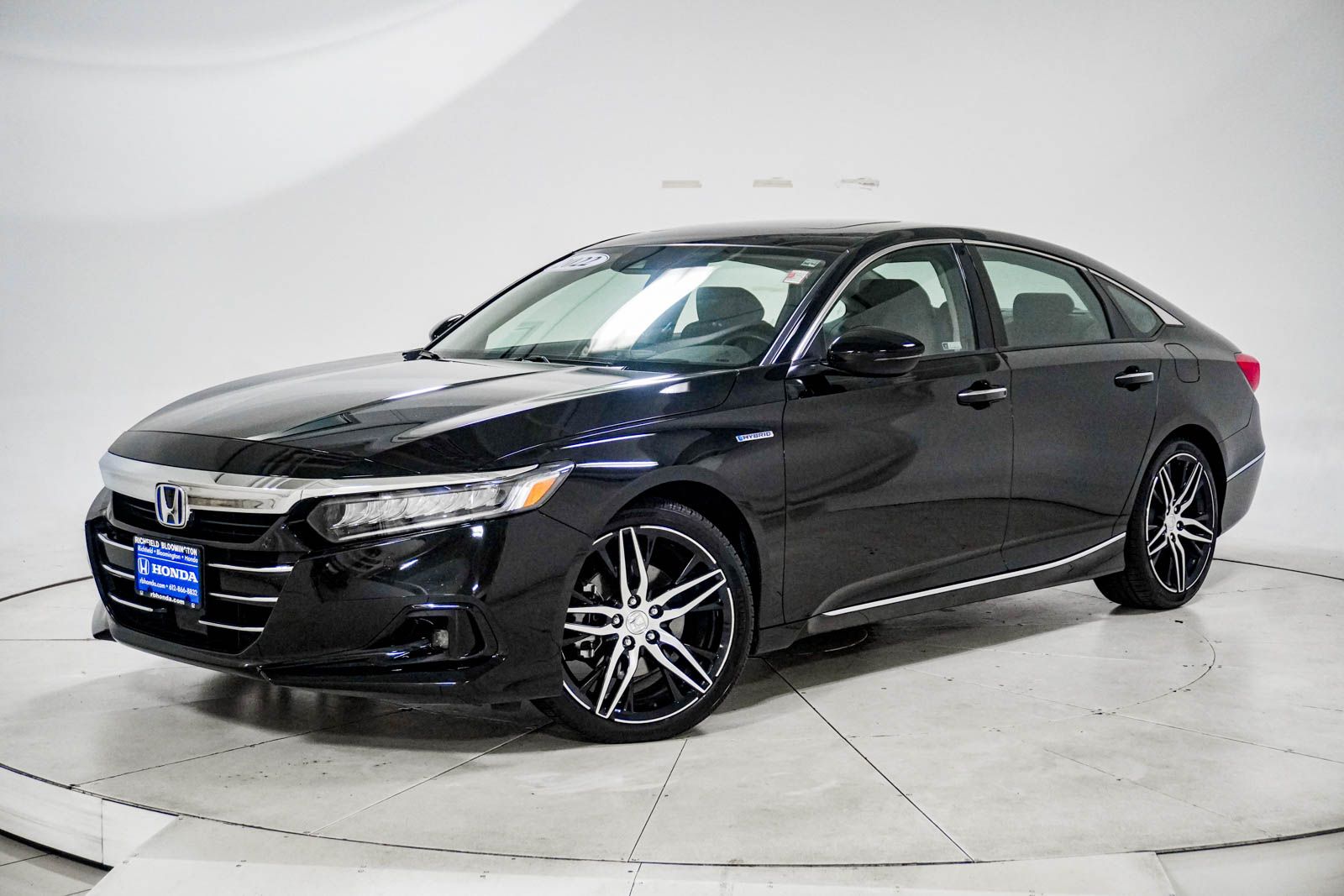 Crystal Black Pearl 2022 Honda Accord Hybrid Sedan Front-Wheel Drive Continuously Variable Transmission