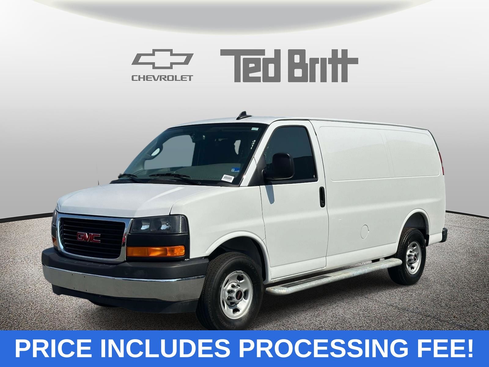Summit White 2025 GMC Savana Cargo Van Rear-Wheel Drive 8-Speed Automatic Overdrive