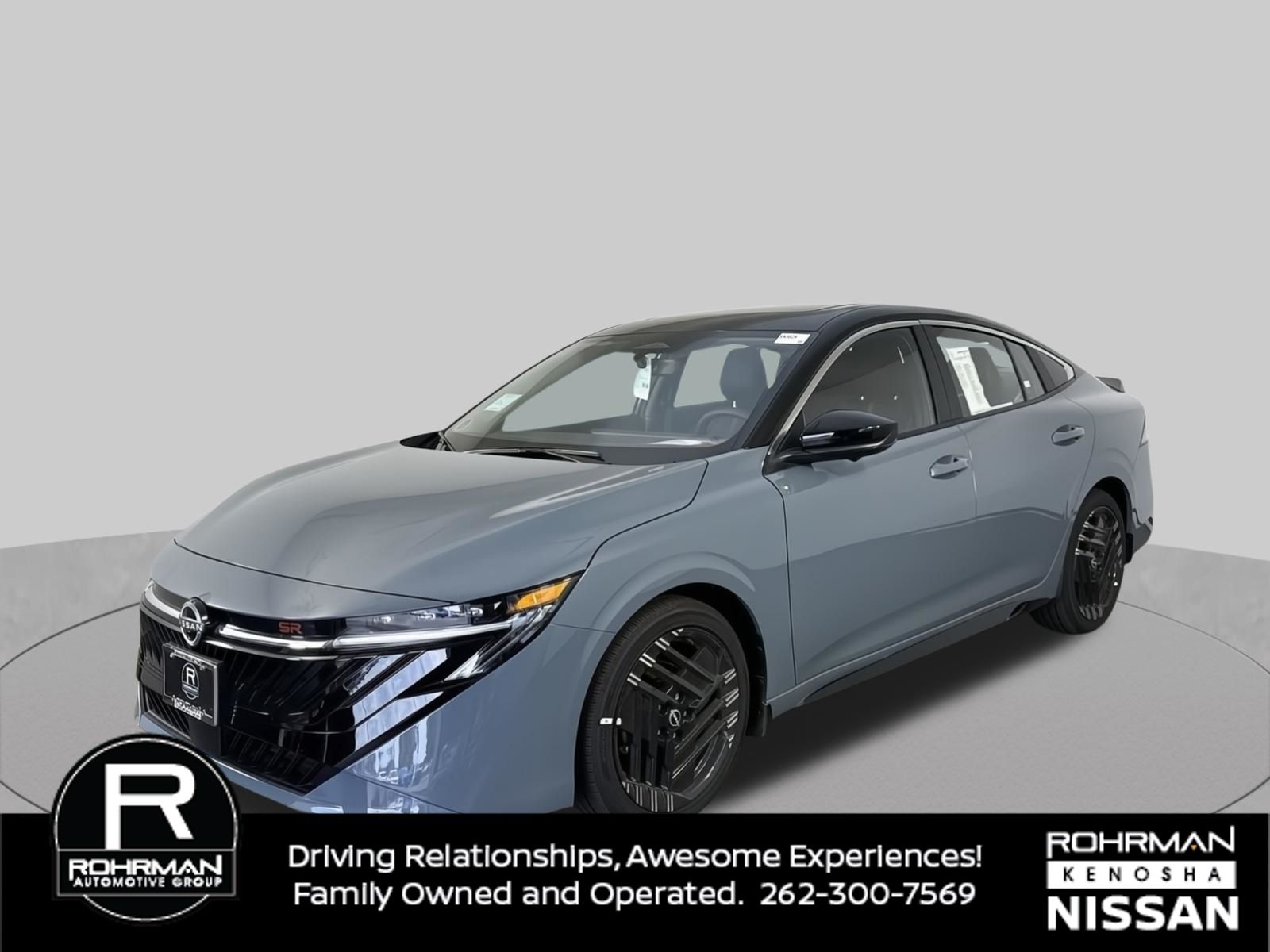 Atlantic Gray/Super Black 2026 Nissan Sentra Sedan Continuously Variable Transmission