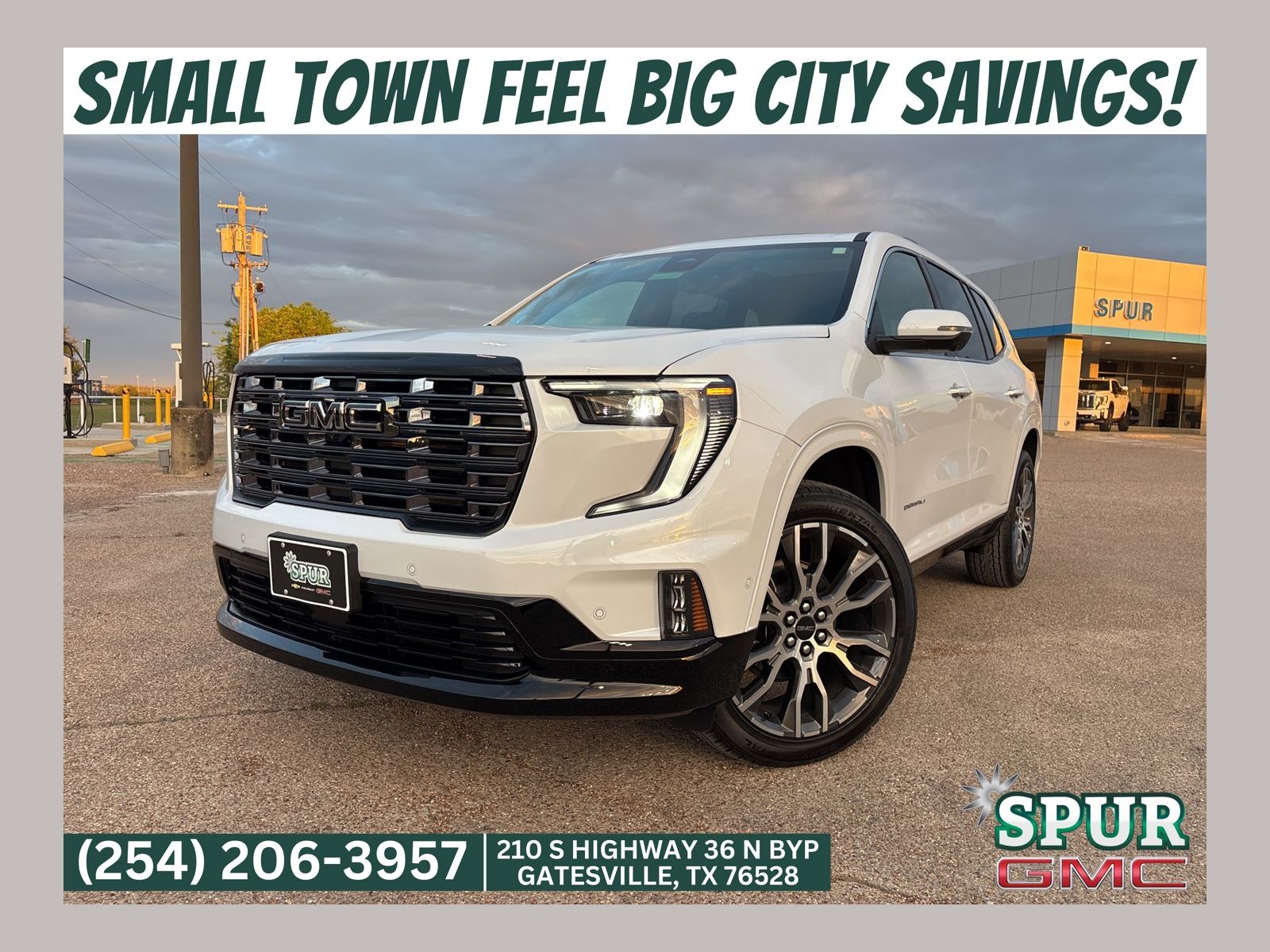 Glacier White Tricoat 2026 GMC Acadia Denali Ultimate AWD SUV / Crossover Four-Wheel Drive 8-Speed Automatic