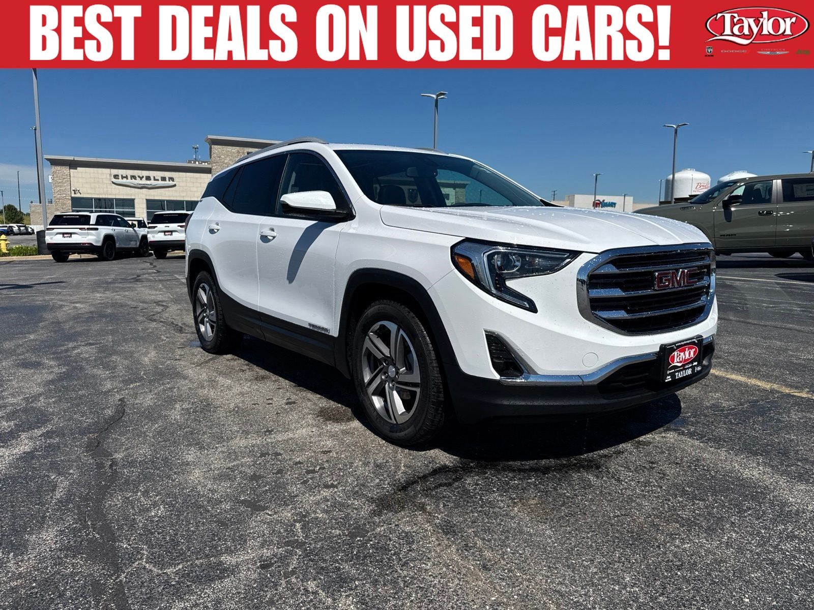 Summit White 2021 GMC Terrain SUV / Crossover Front-Wheel Drive 9-Speed Automatic
