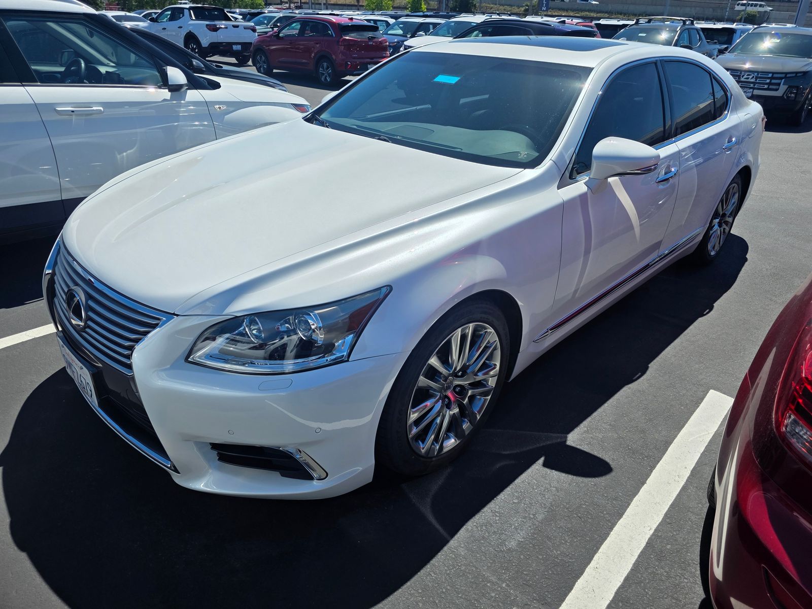 White 2017 Lexus LS 460 RWD Sedan Rear-Wheel Drive 8-Speed Automatic