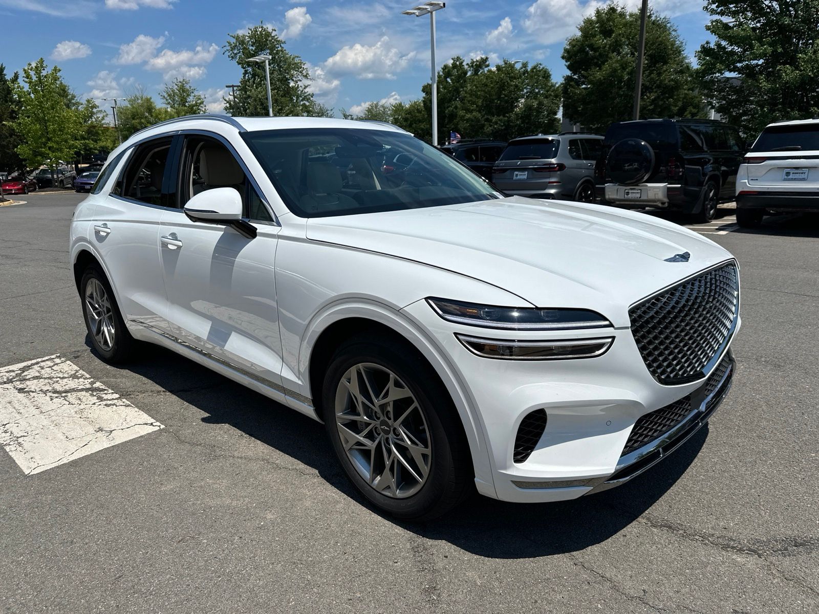 White 2025 Genesis GV70 SUV / Crossover All-Wheel Drive 8-Speed Automatic