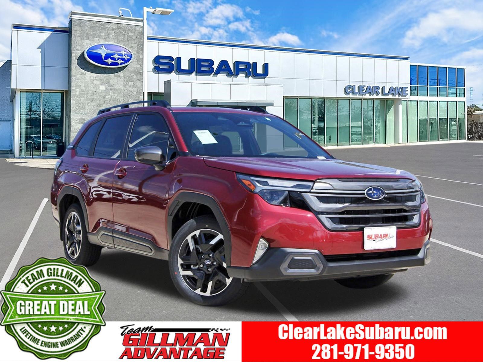 Crimson Red 2026 Subaru Forester Limited Crossover AWD SUV / Crossover All-Wheel Drive Continuously Variable Transmission