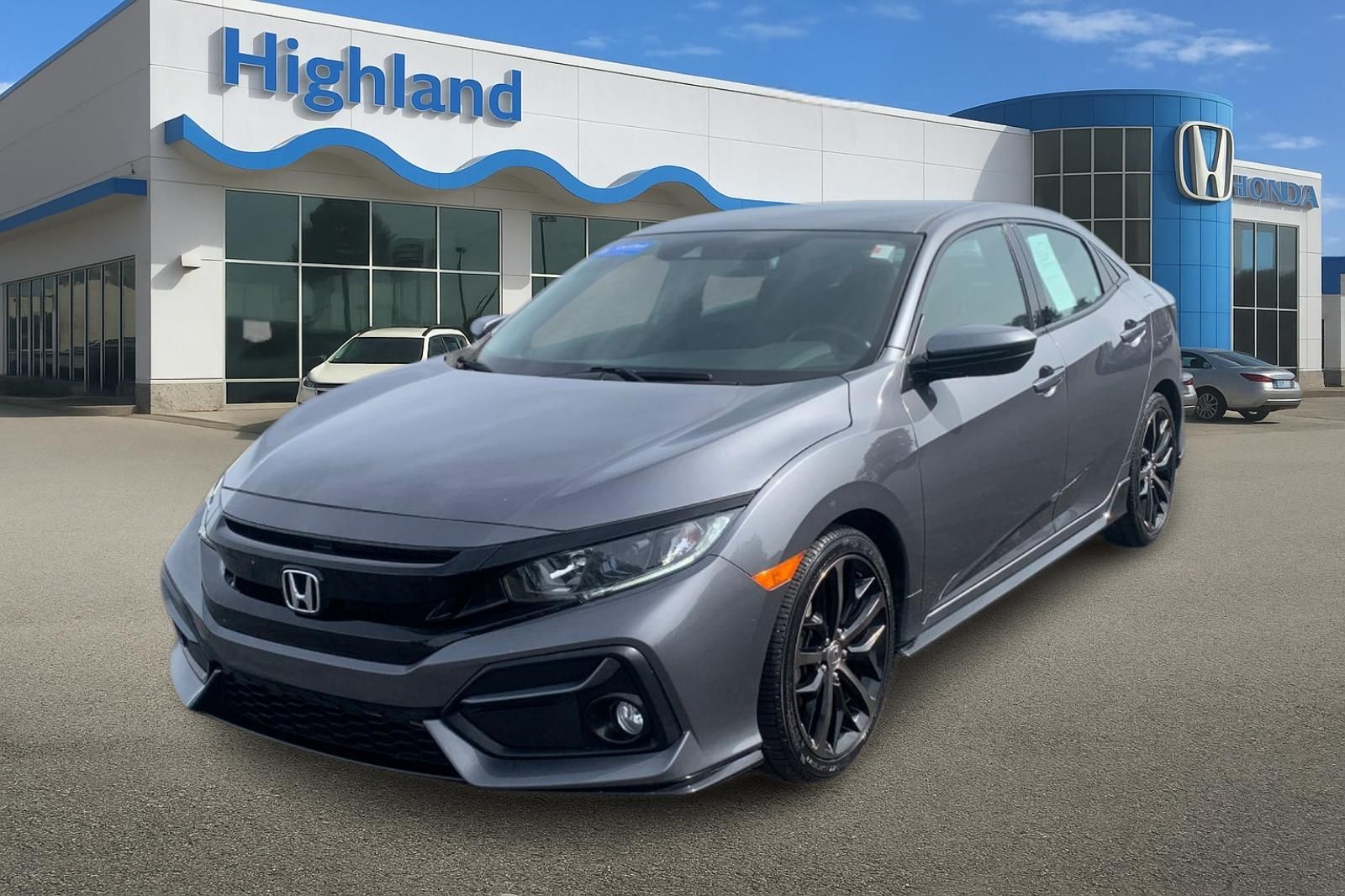 Polished Metal Metallic 2021 Honda Civic Hatchback Hatchback Front-Wheel Drive Continuously Variable Transmission