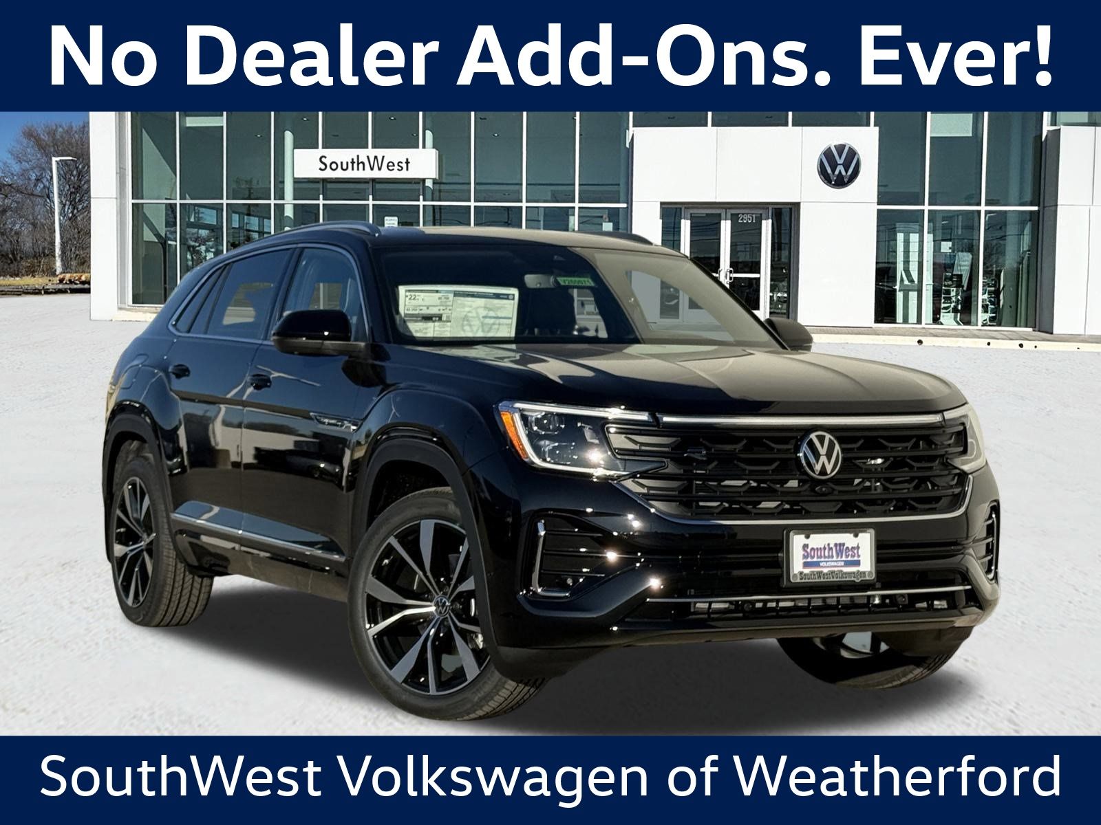 Deep Black Pearl 2026 Volkswagen Atlas Cross Sport SEL Premium R-Line 4Motion SUV / Crossover All-Wheel Drive 8-Speed Automatic