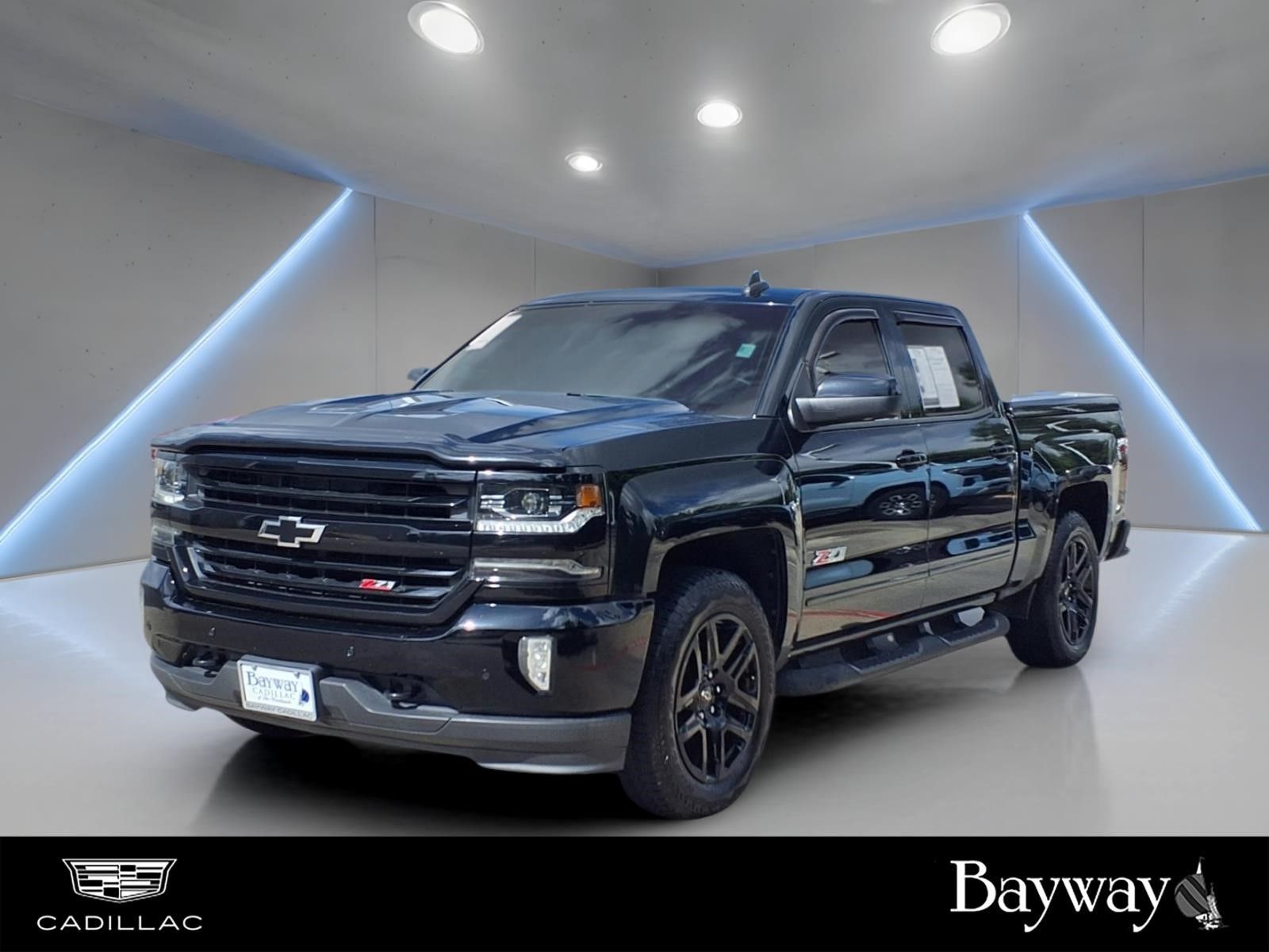 Black 2018 Chevrolet Silverado 1500 Pickup Truck Four-Wheel Drive 8-Speed Automatic Overdrive