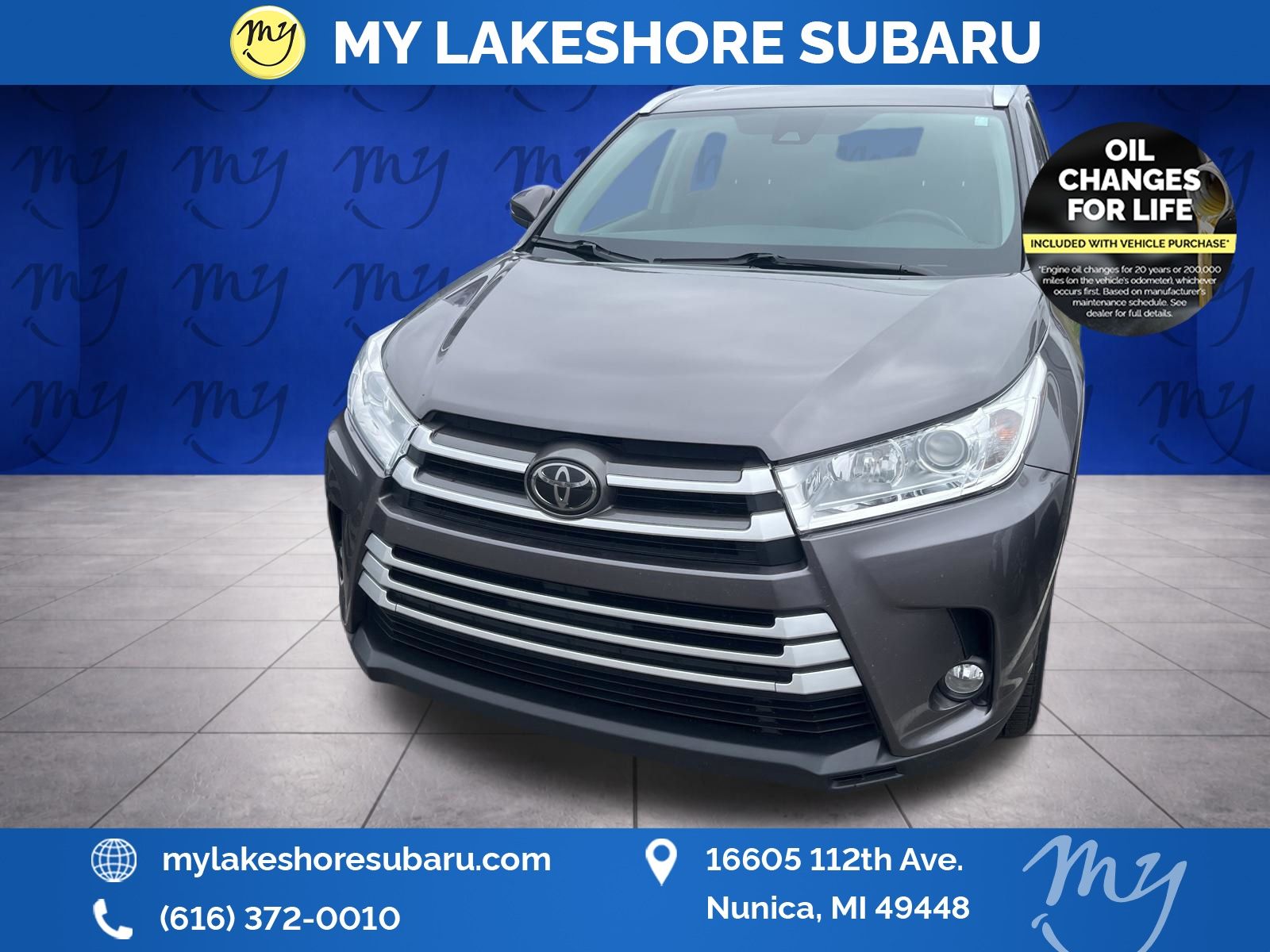 Predawn Gray Mica 2018 Toyota Highlander XLE AWD SUV / Crossover All-Wheel Drive 8-Speed Automatic