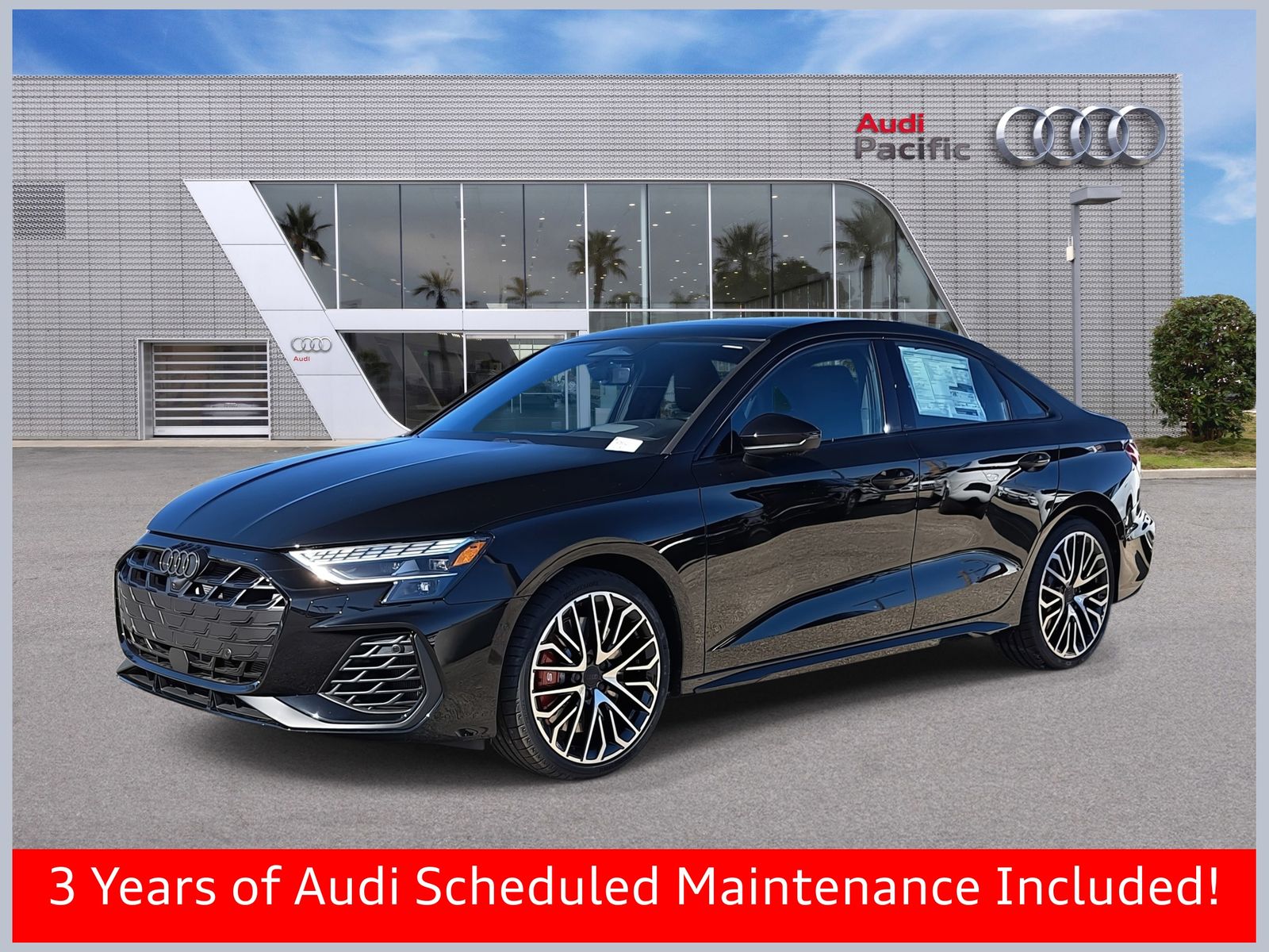 Mythos Black Metallic 2026 Audi S3 Sedan All-Wheel Drive 7-Speed Automatic