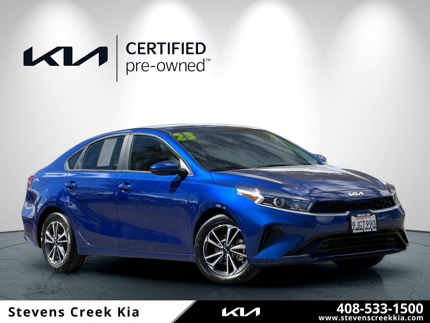 Deep Sea Blue 2023 Kia Forte Sedan Front-Wheel Drive Continuously Variable Transmission