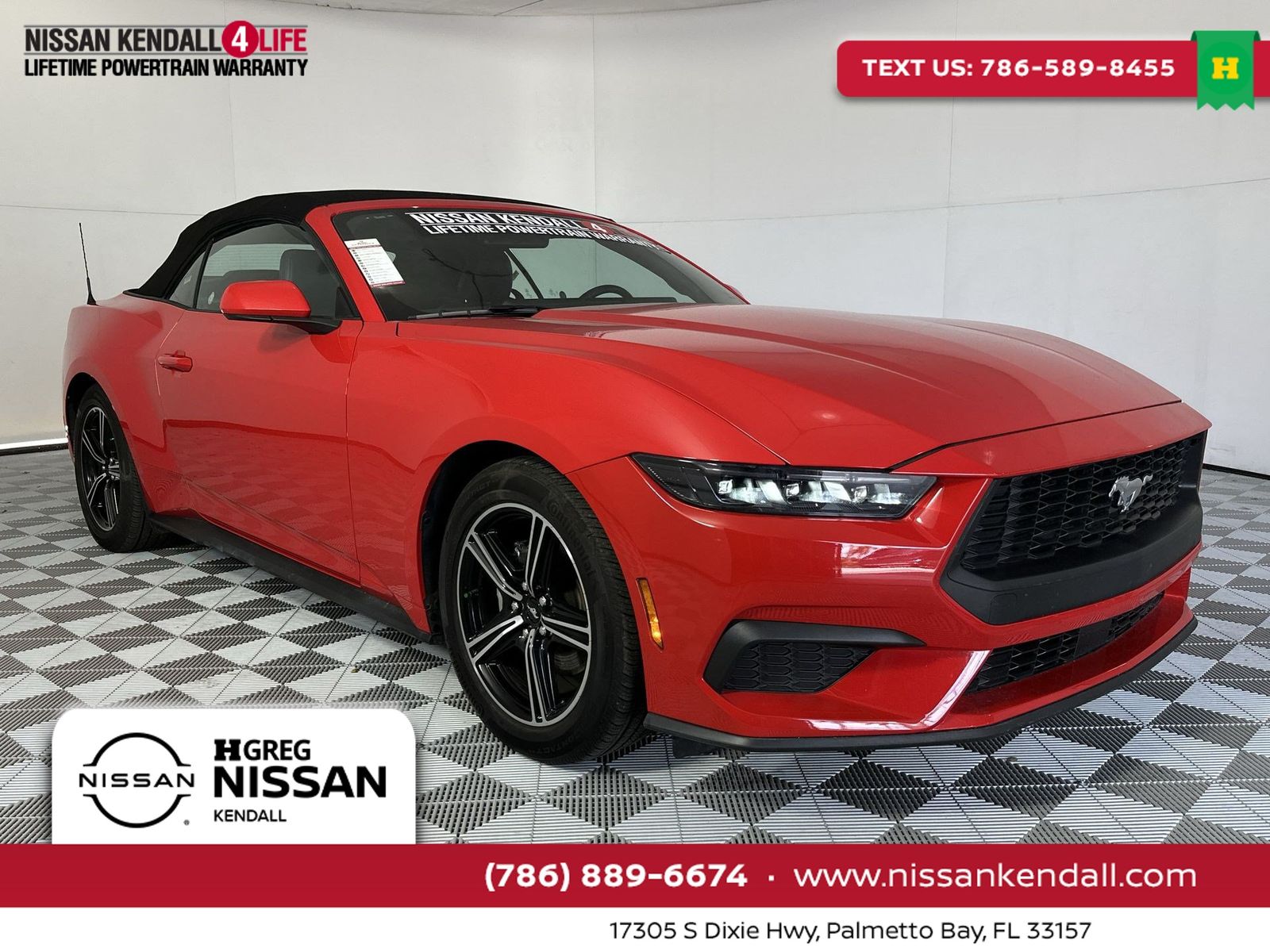 Race Red 2025 Ford Mustang Convertible Rear-Wheel Drive Automatic