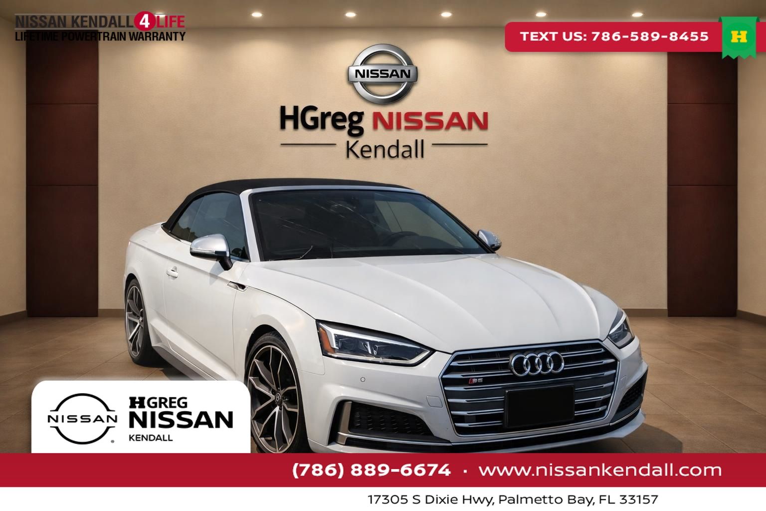 White 2018 Audi S5 3.0T quattro Premium Plus Cabriolet AWD Convertible All-Wheel Drive 8-Speed Automatic