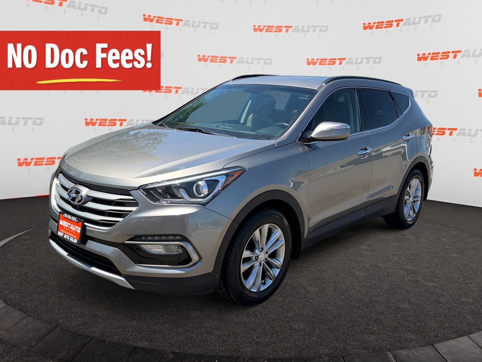 Mineral Gray 2017 Hyundai Santa Fe Sport 2.0T AWD SUV / Crossover All-Wheel Drive 6-Speed Automatic