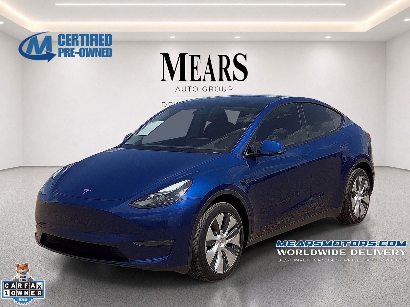 Deep Blue Metallic 2024 Tesla Model Y SUV / Crossover All-Wheel Drive 1-Speed Automatic